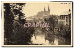 Postcard Old Chartres Eure et Loir Eure and Cathedrale