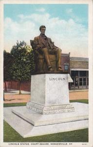Kentucky Hodgenville Lincoln Statue Court Square Curteich