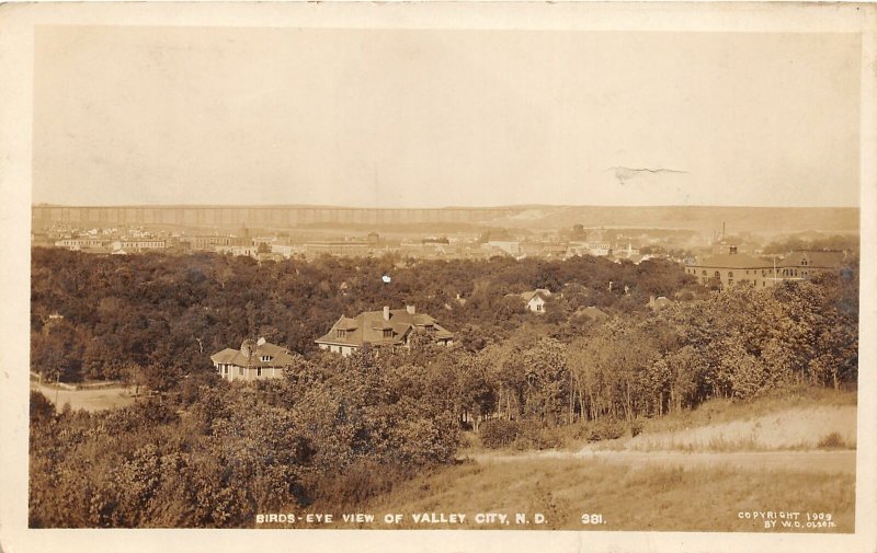 F79/ Valley City North Dakota RPPC Postcard c1910 Birdseye View Homes 