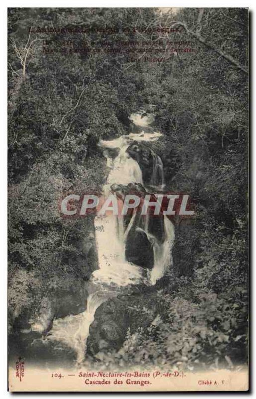 Saint Nectaire - Cascades Granges Old Postcard