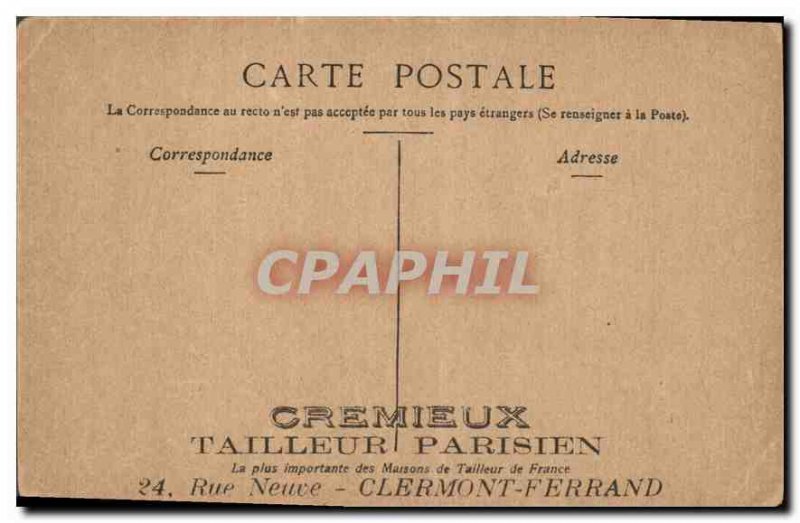 Postcard Marseille Old Lady column