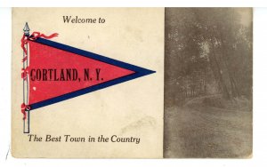 NY - Cortland. Banner, Welcome