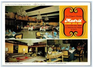 Rizal Philippines Postcard Madrid Restaurant Cocktail Lounge 1967 Multiview