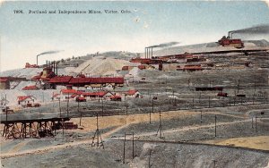 J17/ Victor Colorado Postcard c1910 Portland and Independence Mines 150