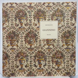 Giannino Milano Restaurant Vintage Menu