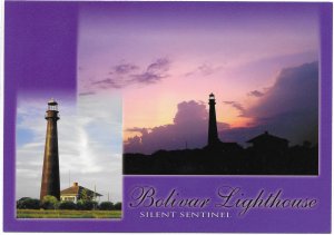 US Galveston, Texas.  Bolivar Lighthouse, Silent Sentinel.  Mint card. Nice.