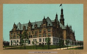 Vintage Postcard 1900's City Hall St. Louis Mo. Missouri Pub by The Ulman Mfg.