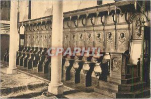 Old Postcard The Stalls Choir of the Abbey St Pierre de Solesmes