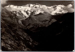 1910's Seggiovia di Gressoney Weissmatten Italy Real Photo RPPC Posted Postcard