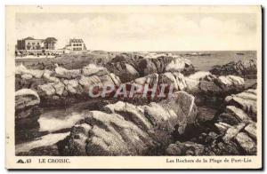 Old Postcard Croisic The Rocks the Beach Gate Lin