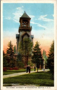 Vtg 1920s The Chimes University of Washington Seattle WA Postcard