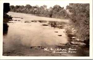 Real Photo Postcard The Guadalupe River in Kerrville, Texas