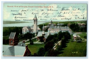 1912 General View Of Campus Cornell University Ithaca New York NY Postcard 