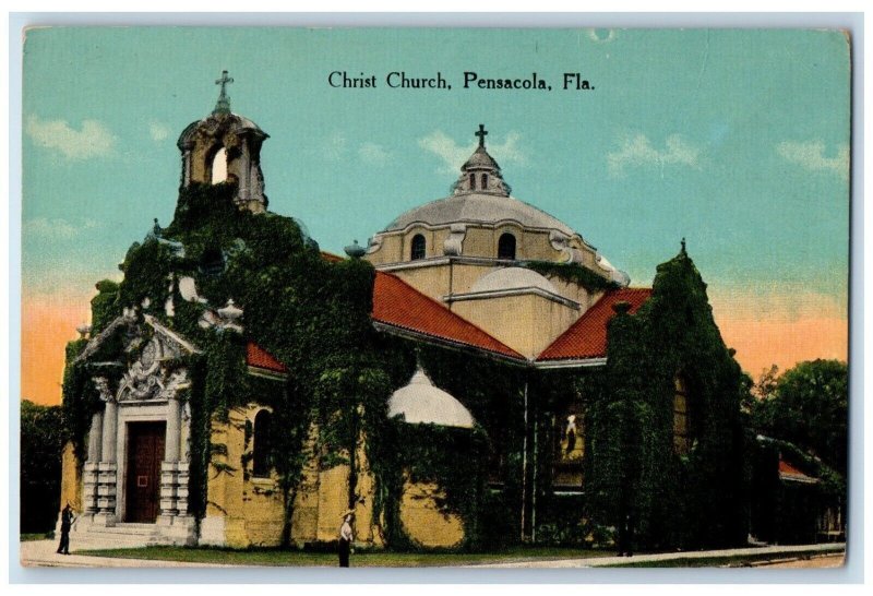 c1910 Christ Church Pensacola Florida FL Unposted SH Kress & Co. Postcard 