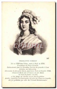 Old Postcard Charlotte Corday