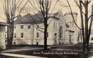 Rushville Indiana United Presbyterian Church Exterior Antique Postcard K23236