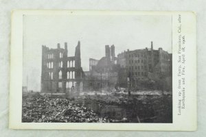 C.1906 San Francisco Earthquake Looking up from Ferry Postcard P97 