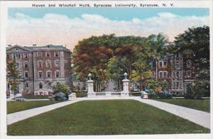 New York Syracuse Haven and Winchell Halls Syracuse University