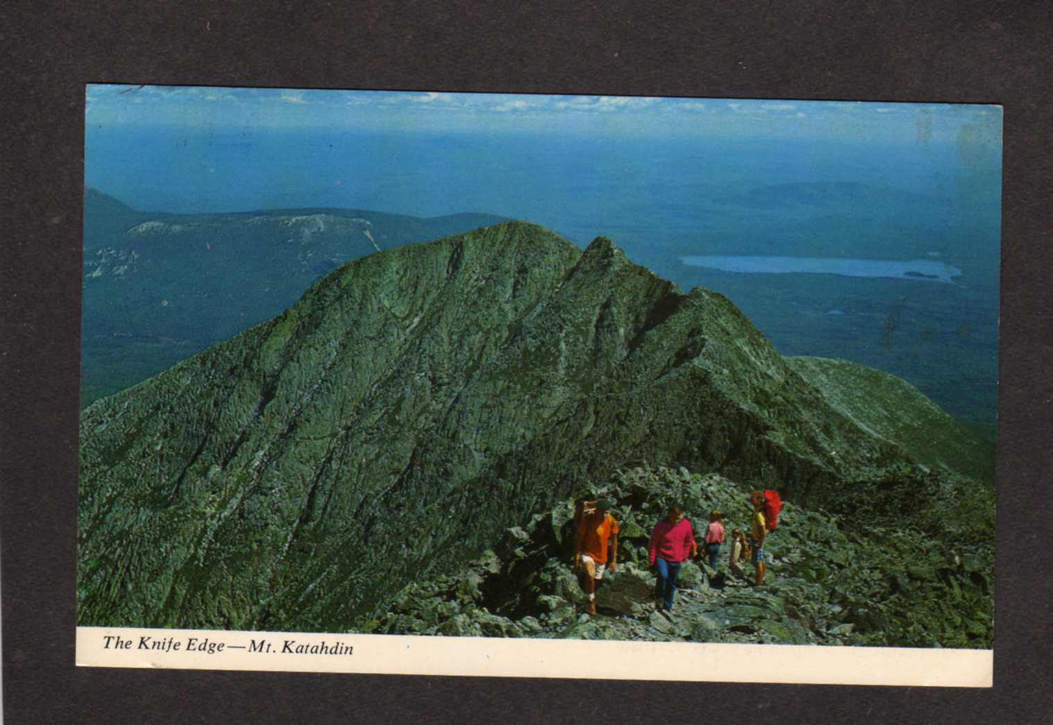 ME The Knife Edge Trail Mt Katahdin Baxter State Park Millinocket Maine