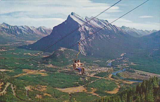 Banff Chairlift On Mt Rundle Banff National Park Canada