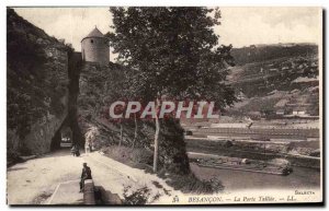 Old Postcard Besancon taillee door