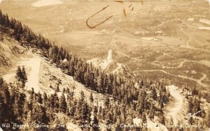 Colorado Springs Colorado 1940s RPPC Real Photo Postcard Will Rogers Shrine