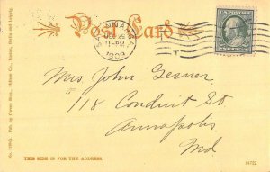 Savannah Georgia Post Office Court House Antique Postcard KK1853