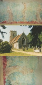 Brent Eleigh Church Suffolk 3x Postcard s
