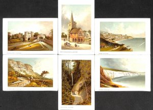 English Channel Isle of Wight lot of 6 vintage scenic views 