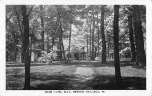 Newton Hamilton Pennsylvania Camp Hotel Street View Antique Postcard K98384