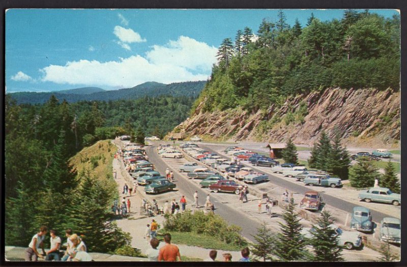 TN Newfound Gap Parking Area Great Smoky Mountains National Park cars - Chrome