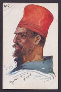 FRANCE, Propaganda postcard, Emile Dupuis, Colonial Sailor, WWI