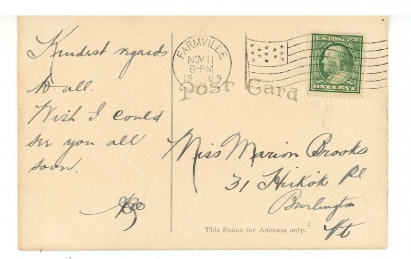 VA - Farmville. High Street ca 1909