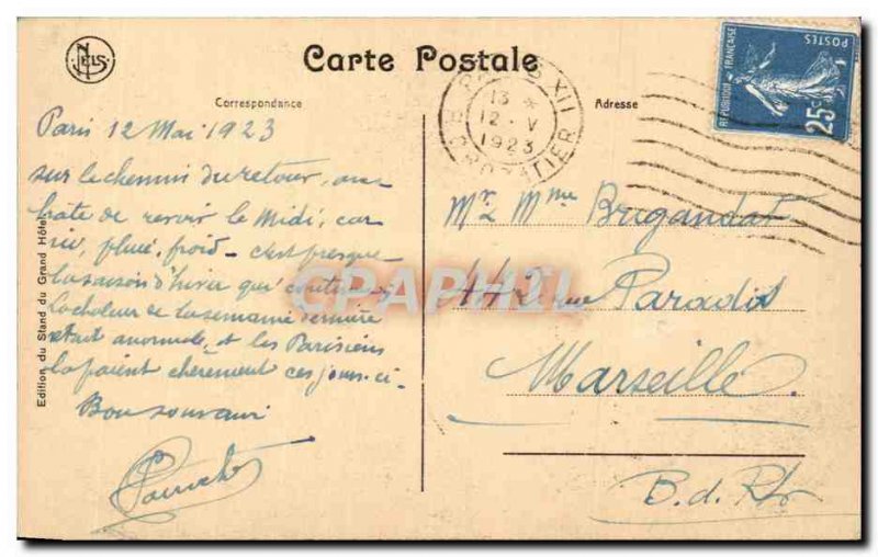 Old Postcard Belgium Brussels great hotel