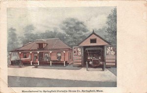 SPRINGFIELD PORTABLE HOUSE COMPANY SPRINGFIELD MASSACHUSETTS POSTCARD (c. 1909)