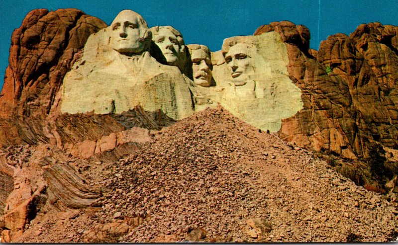 South Dakota Black Hills Mount Rushmore Memorial 1958