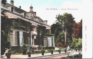 Netherlands De Steeg Huize Rhederoord Vintage Postcard 09.21