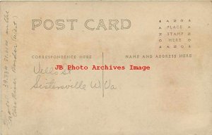 WV, Sisterville, West Virginia, RPPC, Wells Street, Business Section