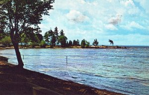 VINTAGE POSTCARD SUNSET POINT AT NORTH BAY ONTARIO CANADA 1970s