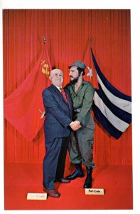 Khrushchev and Castro Flags Soviet Union and Cuba, London Wax Museum, Florida