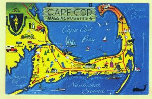 MAP OF CAPE COD, MASSACHISETTS   SEE SCAN  126