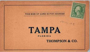 Tampa, Florida - Thompson & Company Cigars - Advertising