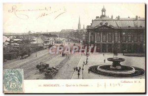 Postcard Old Bordeaux Quai de la Douane