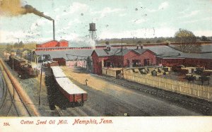COTTON SEED OIL MILL MEMPHIS TENNESSEE TO HAVRE DE GRACE MARYLAND POSTCARD 1908