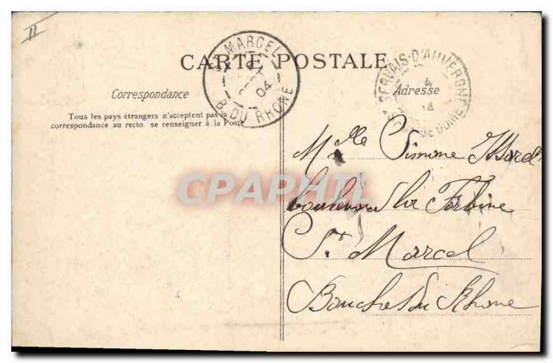 Old Postcard Folklore Auvergne Bourree