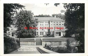 WV, Glenville, West Virginia, RPPC, Glenville State College, Kanawha Hall, 1955