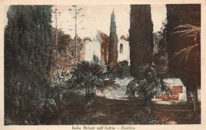 Vintage Postcard 1920's Isola Brioni Sull'Adria Basilica Brijuni Islands Italy