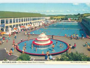 Pre-1980 BUTLIN'S AYR HOLIDAY CAMP POOL Ayr In South Ayrshire Scotland UK F6374