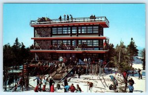 MT. SNOW, Dover Vermont VT ~ Skiers SUMMIT HOUSE Windham County c1960s  Postcard