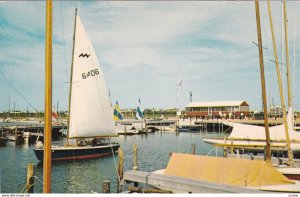 DEWEY BEACH , Delaware, 50-60s ; Sailboat in harbor